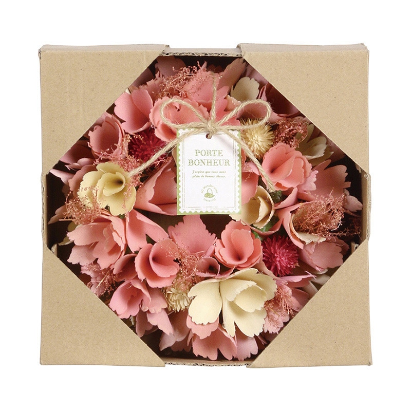 SG Wonder zone 完成リース φ18cm ピンク 660-032S 1個(ご注文単位1個)【直送品】