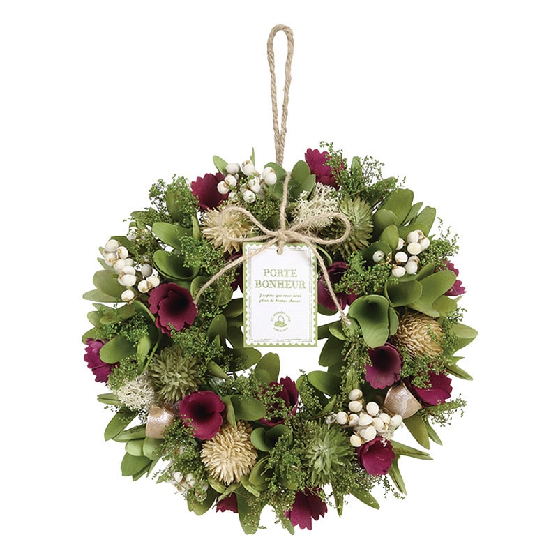 SG Wonder zone 完成リース φ24cm グリーン 660-033 1個（ご注文単位1個）【直送品】