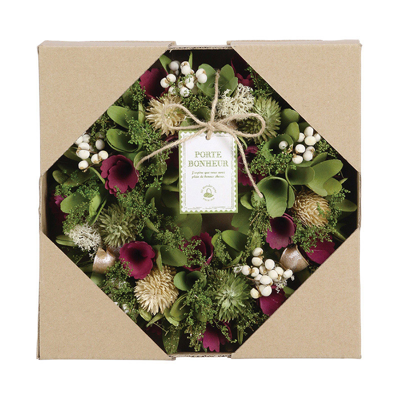 SG Wonder zone 完成リース φ24cm グリーン 660-033 1個(ご注文単位1個)【直送品】