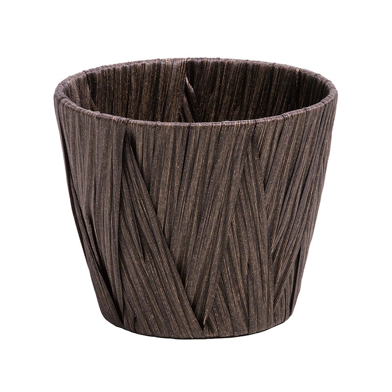 SG Wonder zone PEクロス編み 駄温鉢4号用 ダークブラウン 560-40DB 1個（ご注文単位1個）【直送品】