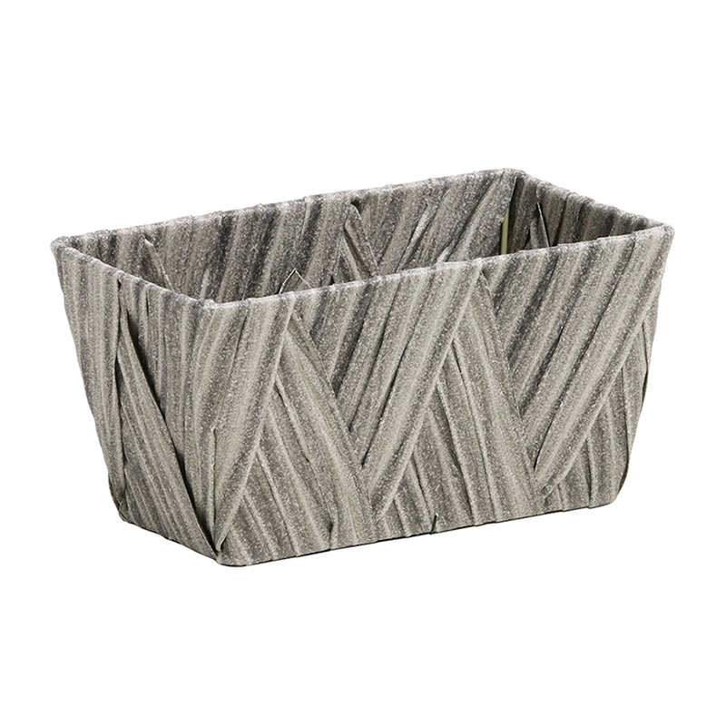 SG Wonder zone PEクロス編み 角長連鉢3号用 グレー 560-002G 1個(ご注文単位5個)【直送品】