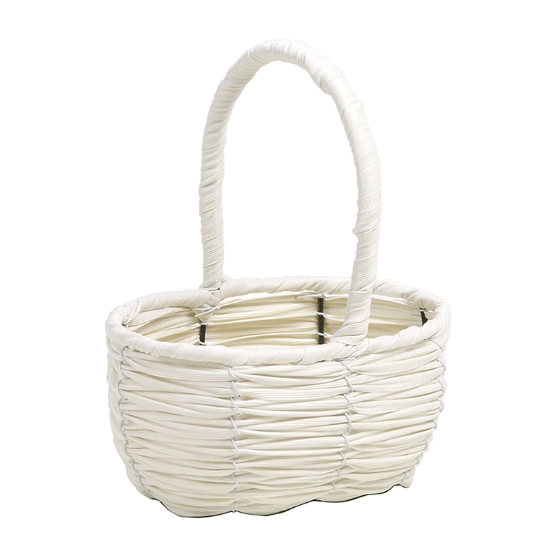 SG Wonder zone PE手付きバスケットL ホワイト 562-001W 1個（ご注文単位1個）【直送品】