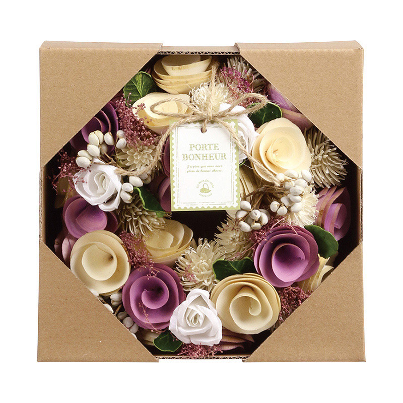 SG Wonder zone 完成リース φ18cm ラベンダー 660-048S 1個（ご注文単位1個）【直送品】