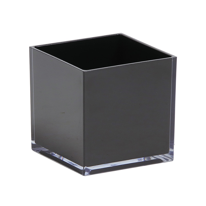 SG Wonder zone クレール アクリルキューブ L ブラック 154-005K 1個（ご注文単位5個）【直送品】