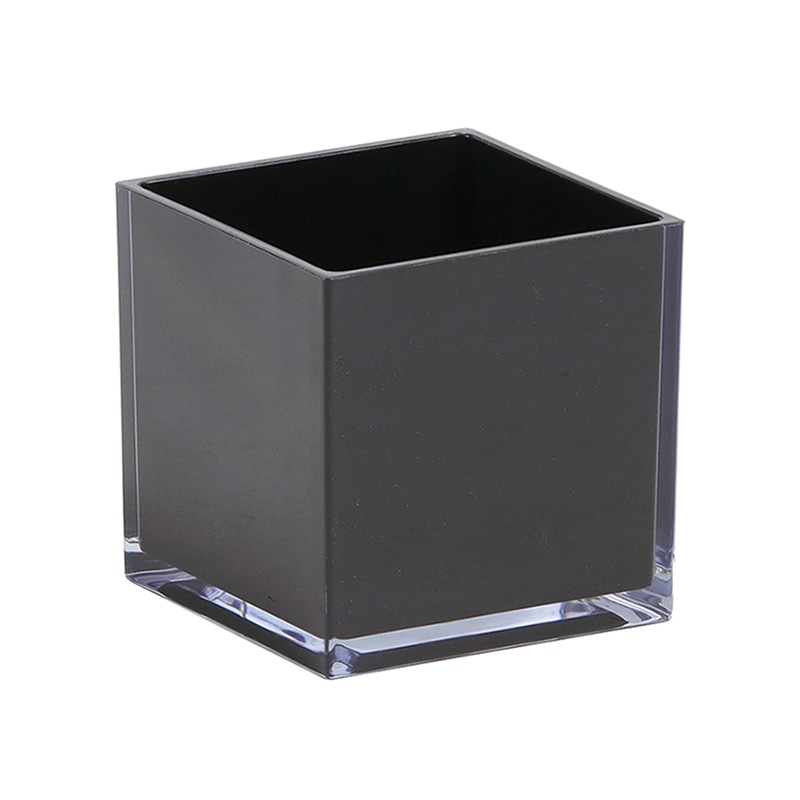 SG Wonder zone クレール アクリルキューブ S ブラック 154-006K 1個（ご注文単位5個）【直送品】