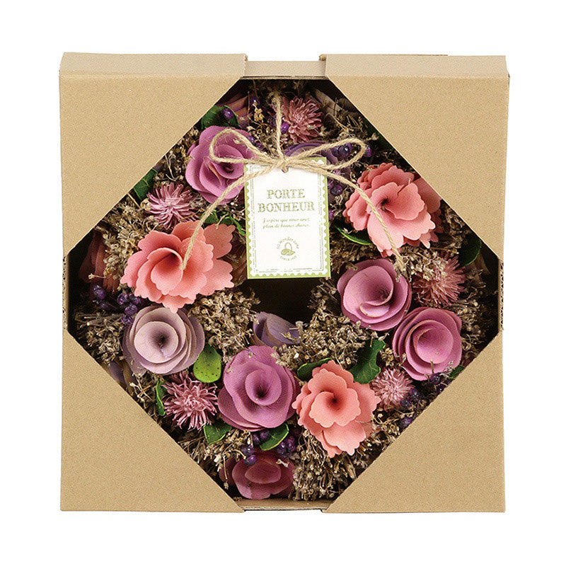 SG Wonder zone 完成リース φ24cm ピンク 660-059 1個(ご注文単位1個)【直送品】