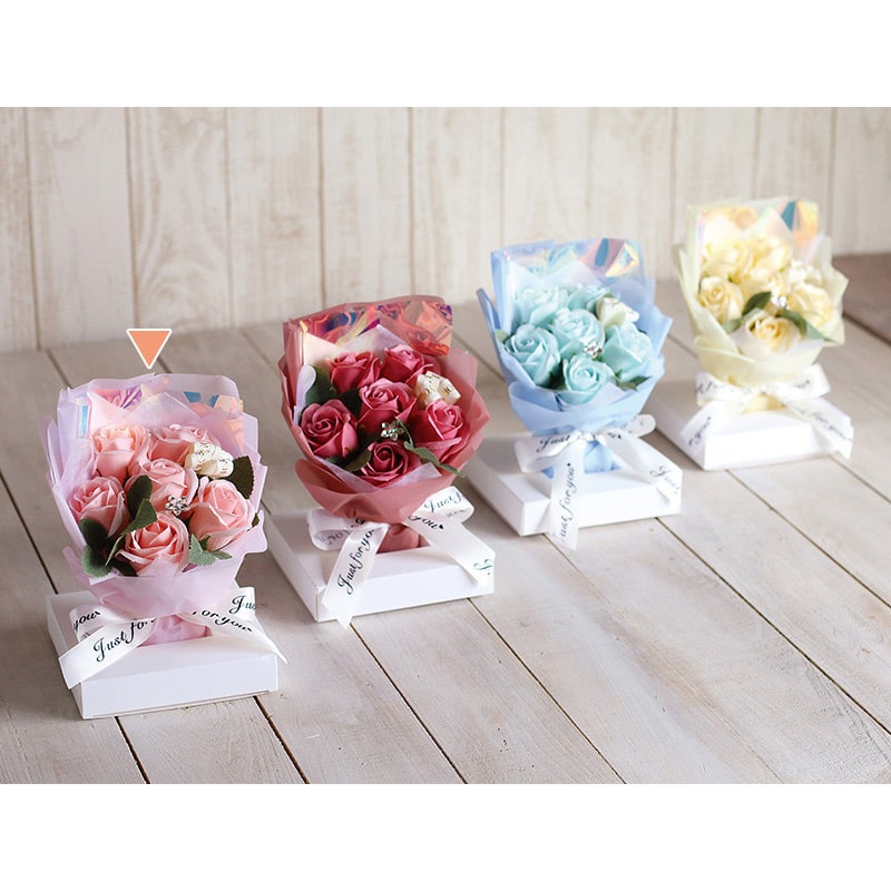 SG Wonder zone ソープフラワー クリアケース入りブーケ ピンク F192-003P 1個(ご注文単位1個)【直送品】