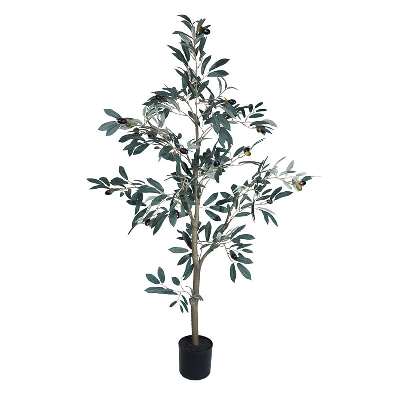 ビバ工芸 造花 インテリアグリーン オリーブ 120cm VDZ0008 1本(ご注文単位1本)【直送品】