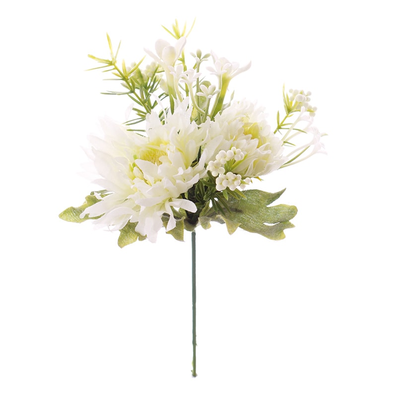 ビバ工芸 造花 ガーベラピック ホワイト VT1918 1個(ご注文単位1個)【直送品】