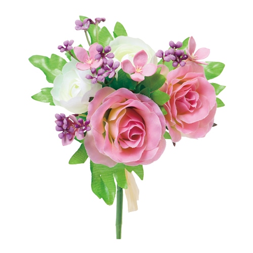 ビバ工芸 造花　ローズ＆ラナンピック モーブ VT2103 1個（ご注文単位1個）【直送品】