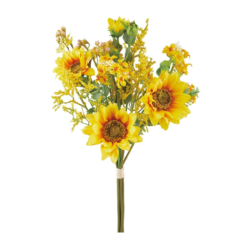 ビバ工芸 造花 サンフラワーミックスバンドル L VA2525 1本(ご注文単位1束)【直送品】