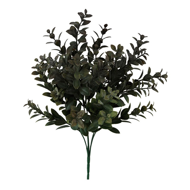 ビバ工芸 造花 クルカスブッシュ ダーク/グリーン VAG2537 1本(ご注文単位1本)【直送品】