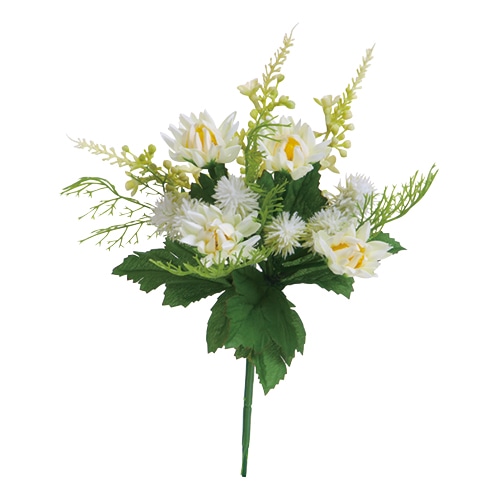 ビバ工芸 造花 ミニクロッカスミックスバンドル ホワイト VD4025 1本(ご注文単位1本)【直送品】