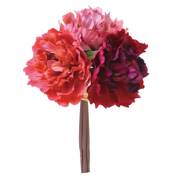 ビバ工芸 造花　ピオニーバンドル パープル／ラベンダー／ビューティ VE4064 1本（ご注文単位1本）【直送品】