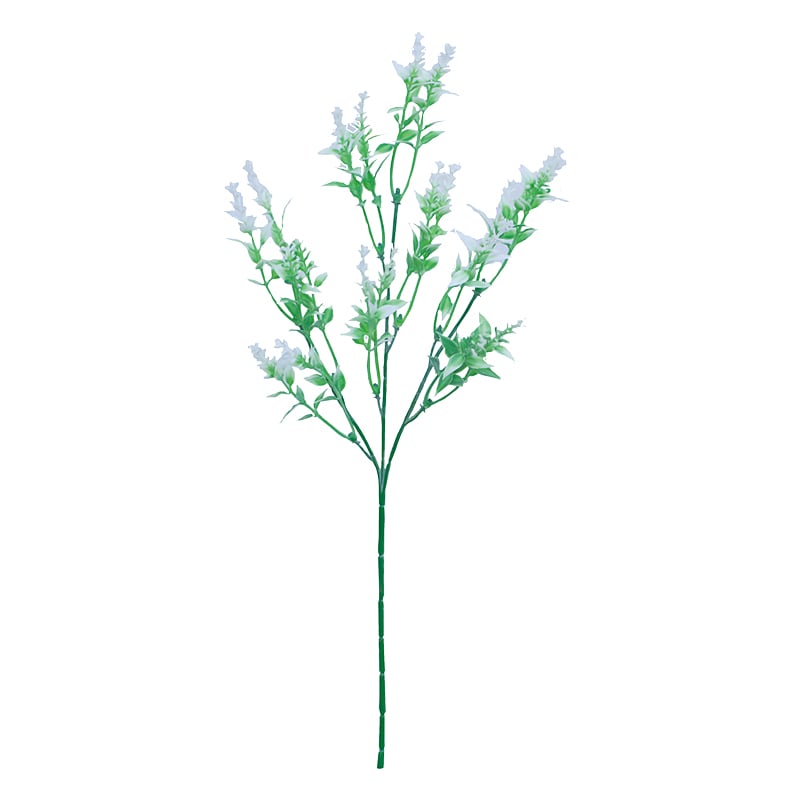 ビバ工芸 造花 ラベンダースプレー ホワイト VE4117 1本(ご注文単位1本)【直送品】