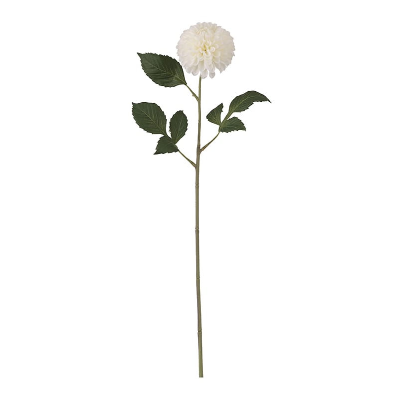 ビバ工芸 造花　シングルダリア ホワイト VD4133 1本（ご注文単位1本）【直送品】