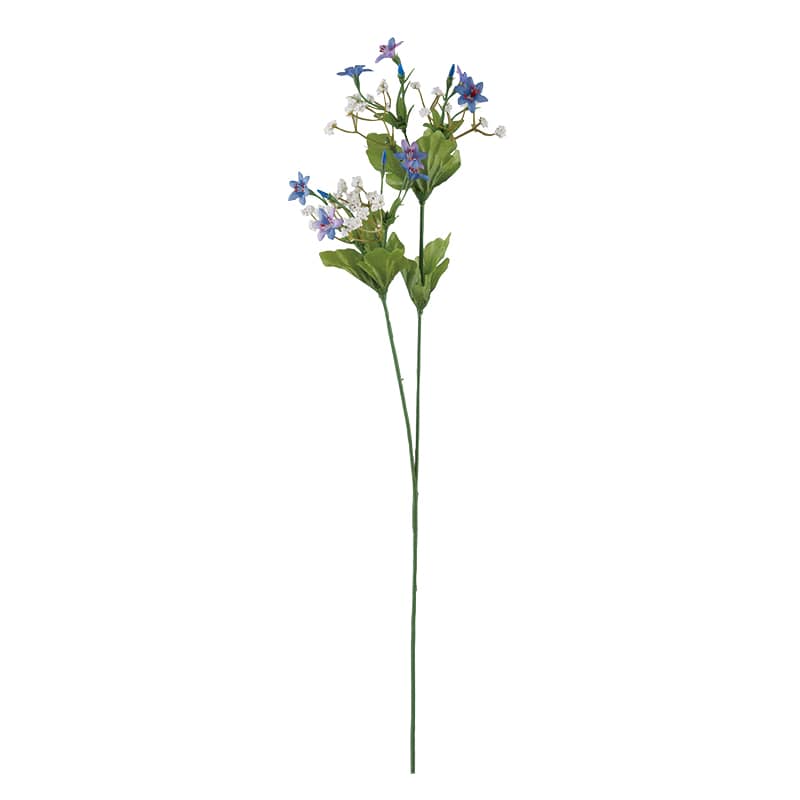 ビバ工芸 造花　ミニスター＆カスミ ブルー VE4141 1本（ご注文単位1本）【直送品】