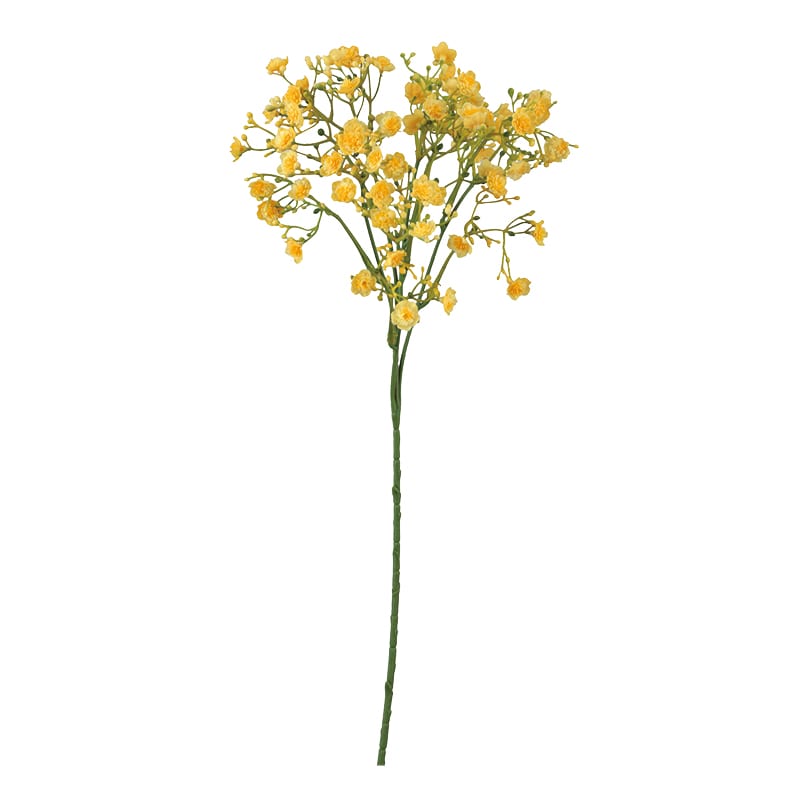 ビバ工芸 造花　ジプソフィラスプレー イエロー VE4165 1本（ご注文単位1本）【直送品】