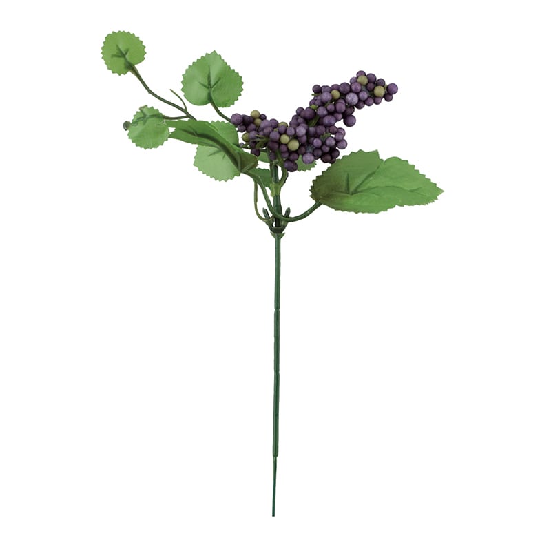 ビバ工芸 造花　ベリーピック パープル／グリーン VFG5121 1個（ご注文単位1個）【直送品】