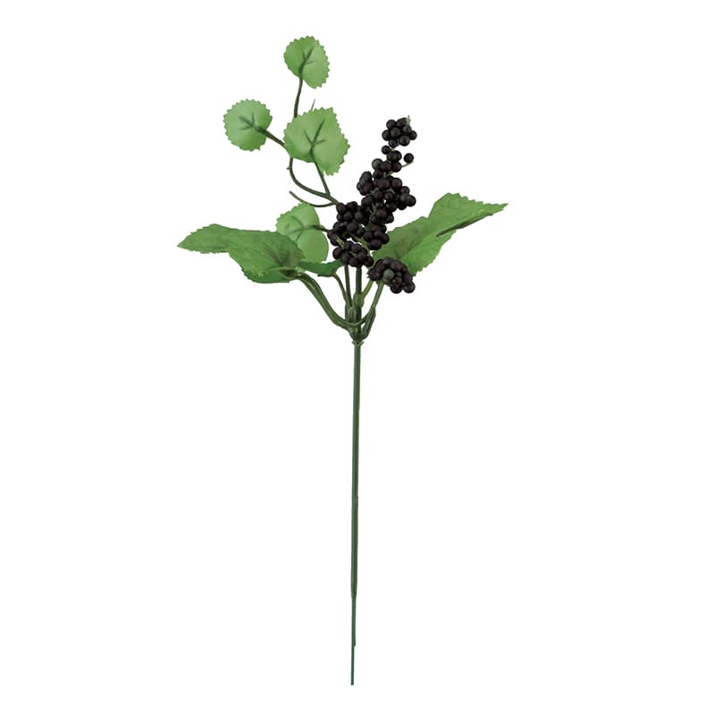 ビバ工芸 造花　ベリーピック ダーク／ブルー VFG5121 1本（ご注文単位1本）【直送品】