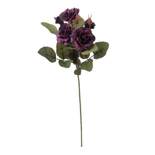 >ビバ工芸 造花　ニューミニローズピック パープル VE6615 1本（ご注文単位1本）【直送品】