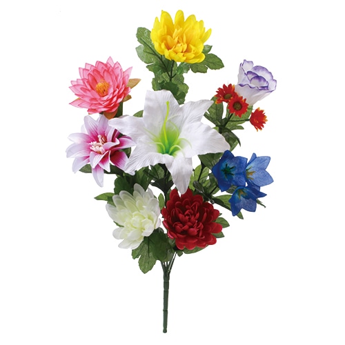 ビバ工芸 造花 仏花 L ビューティピーチ VD6701 1束(ご注文単位1束)【直送品】