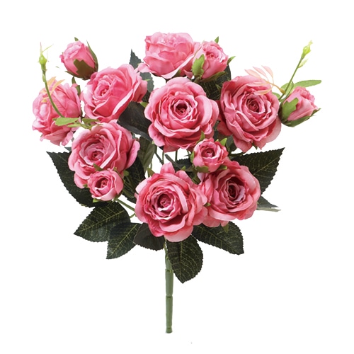 ビバ工芸 造花 アロマローズブッシュ モーブ VE6747 1本(ご注文単位1本)【直送品】