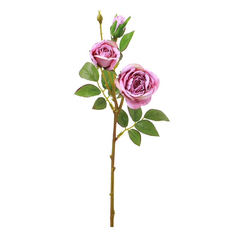 ビバ工芸 造花 ミディアムローズスプレー ライラック VE6826 1本(ご注文単位1本)【直送品】