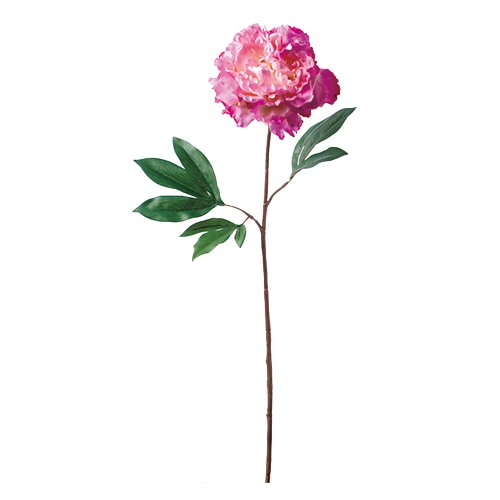 ビバ工芸 造花 シングルピオニー ライト/パープル VTR275 1本(ご注文単位1本)【直送品】