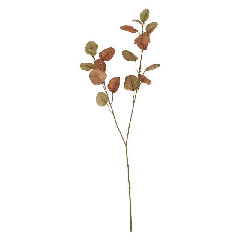 ビバ工芸 造花　アンティユーカリ ドライ／オレンジ VTR406 1本（ご注文単位1本）【直送品】