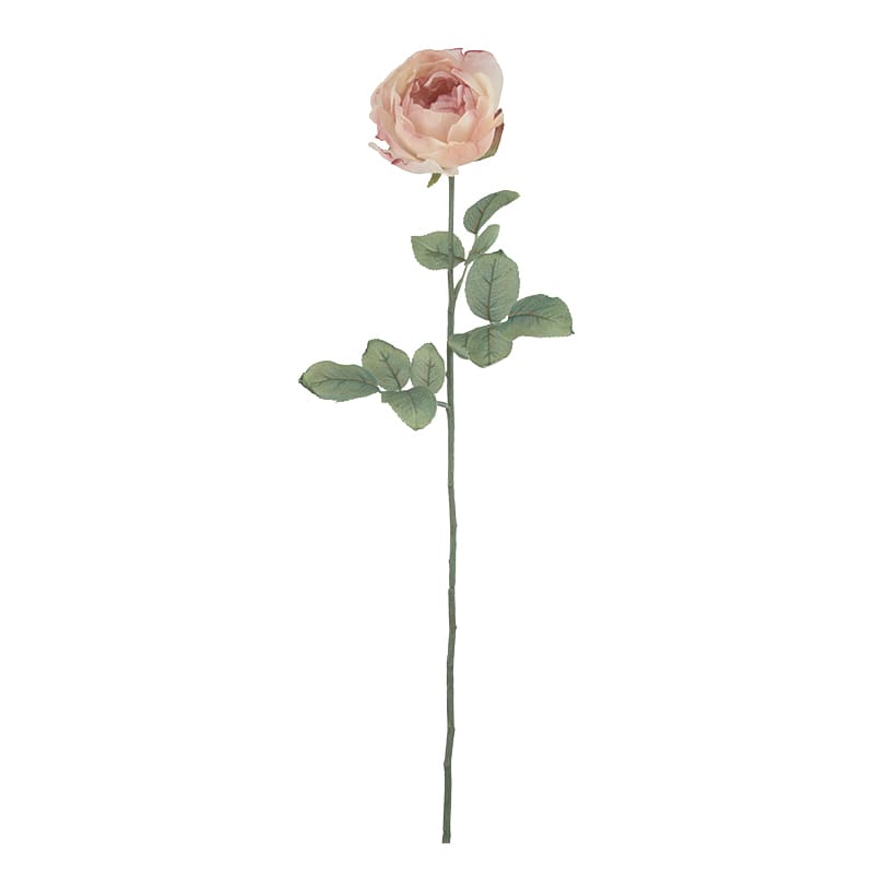 ビバ工芸 造花　ロマノスキャベッジローズ クリーム／ピンク VTR410 1本（ご注文単位1本）【直送品】