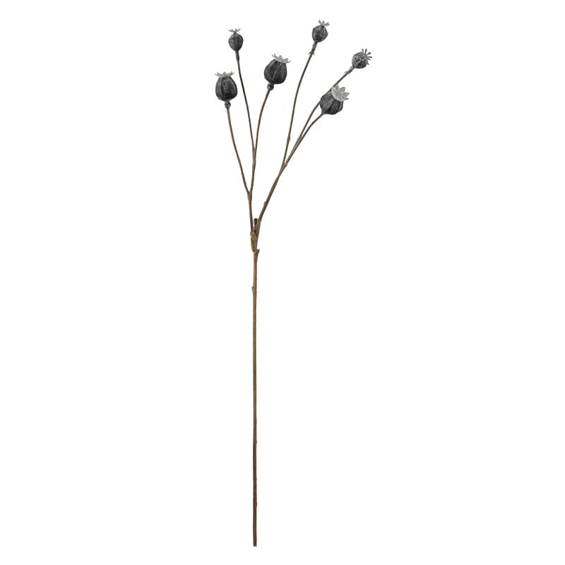 ビバ工芸 造花 ポピーシード グレー/ブラウン VTR417 1本(ご注文単位1本)【直送品】