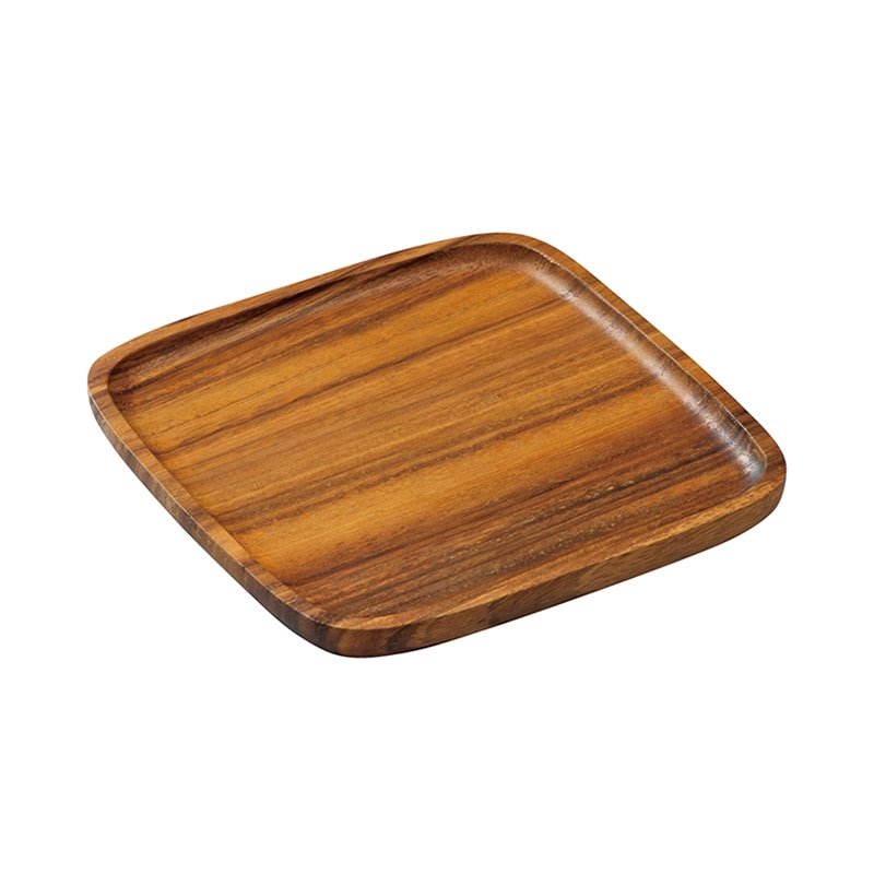 ミヤザキ食器 ウッドプレート 角 20 145 CA-209 1個（ご注文単位6個）【直送品】