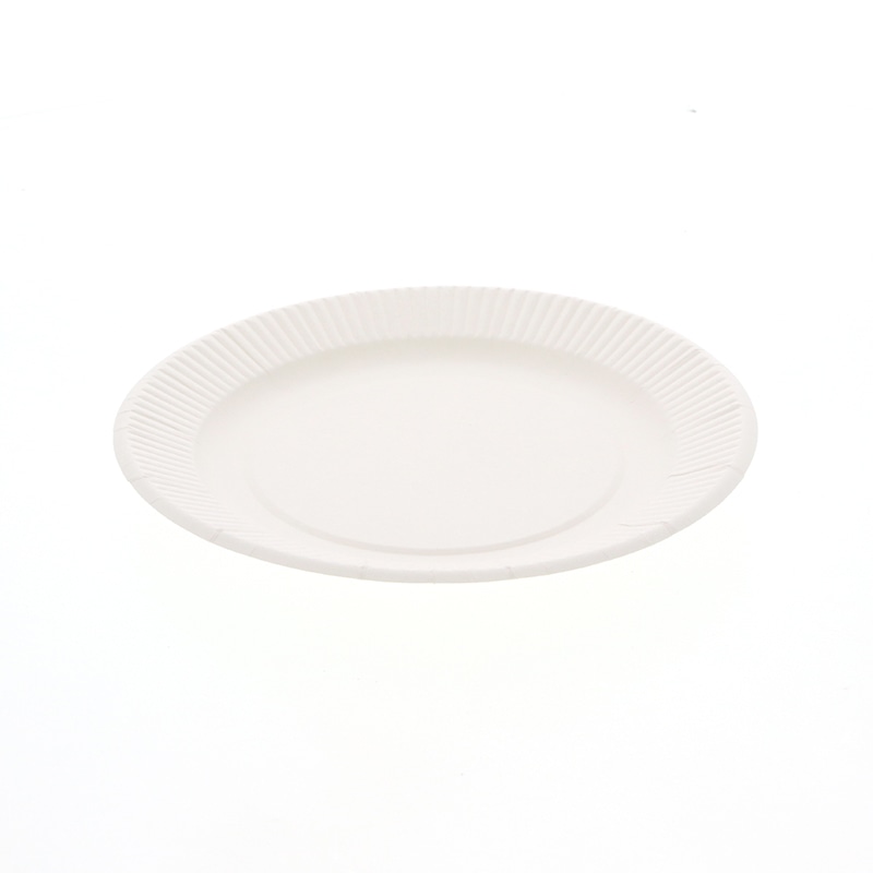 ペーパーウェア 紙皿　スタンダードプレート 18cm T-7S 100枚/袋（ご注文単位24袋）【直送品】