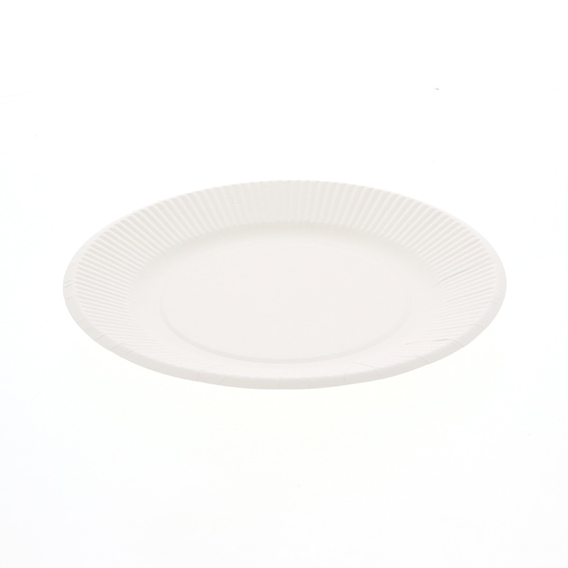 ペーパーウェア 紙皿　スタンダードプレート 20cm T-8S 100枚/袋（ご注文単位12袋）【直送品】