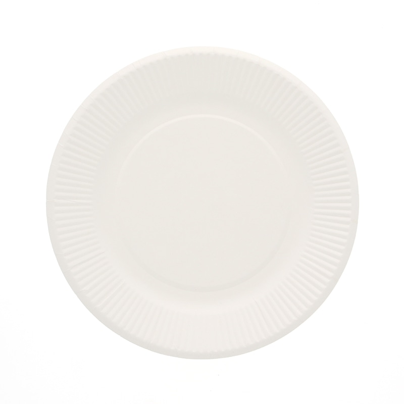 ペーパーウェア 紙皿 スタンダードプレート 20cm T-8S 100枚/袋(ご注文単位12袋)【直送品】