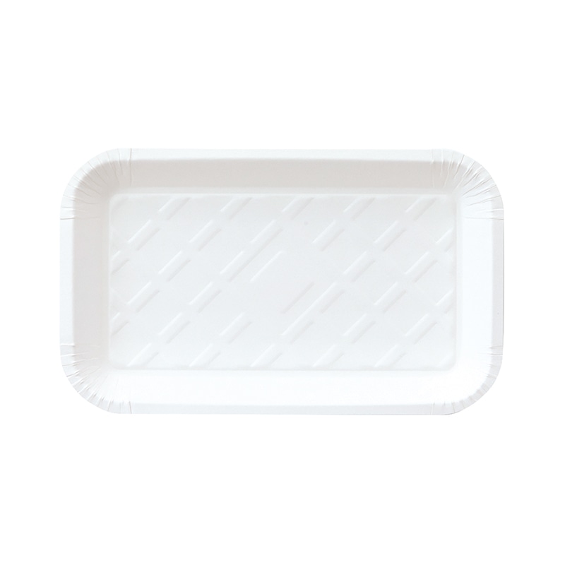 ペーパーウェア 食品用紙皿 クリーントレー No.1 CT-1 100枚/袋(ご注文単位30袋)【直送品】