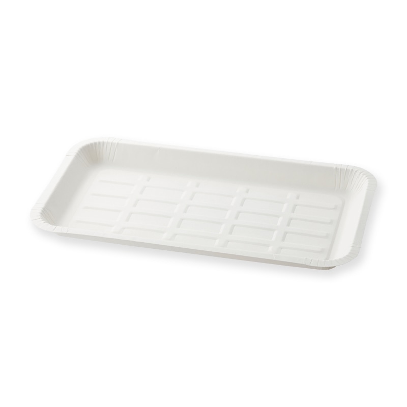 ペーパーウェア 食品用紙皿 クリーントレー No.5 CT-5 100枚/袋(ご注文単位18袋)【直送品】