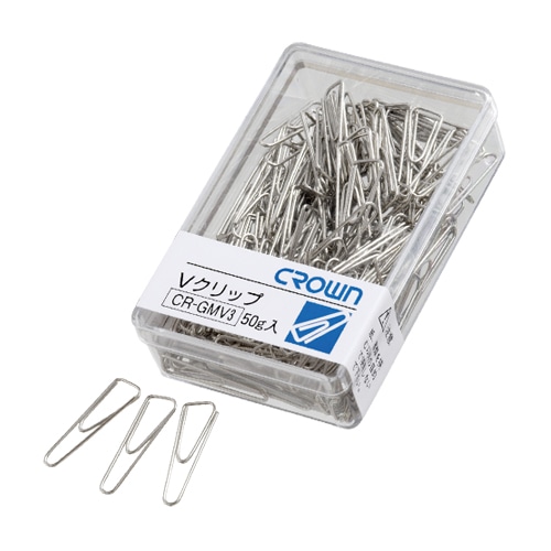 CR-GMV3-SL Vクリップ シルバー 小 1個 (ご注文単位1個)【直送品】