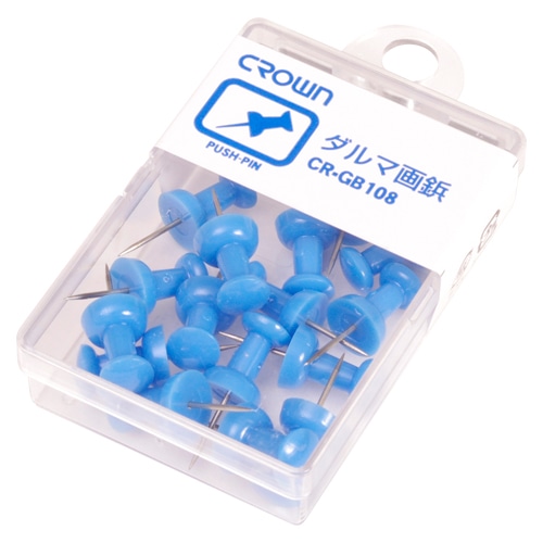 CR-GB108-BL ダルマ画鋲 16本 青 1個 (ご注文単位1個)【直送品】