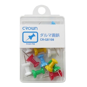 CR-GB108-X ダルマ画鋲 16本(色込) 1個 (ご注文単位1個)【直送品】
