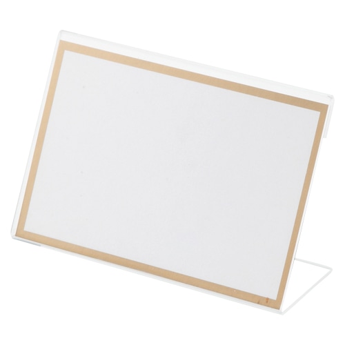 CR-KD121-T L型カード立アクリル製 1個 (ご注文単位1個)【直送品】