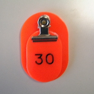 CR-OY50-R 親子札 1-50 赤 1箱 (ご注文単位1箱)【直送品】