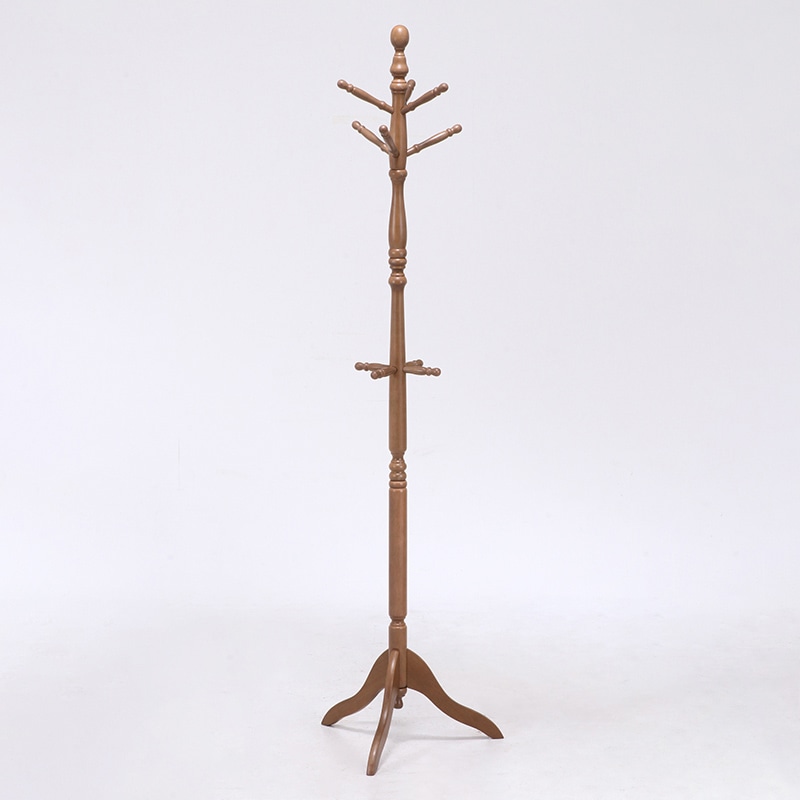 不二貿易 アンティークコートハンガー ダークブラウン GV-6100DBR 1個(ご注文単位6個)【直送品】