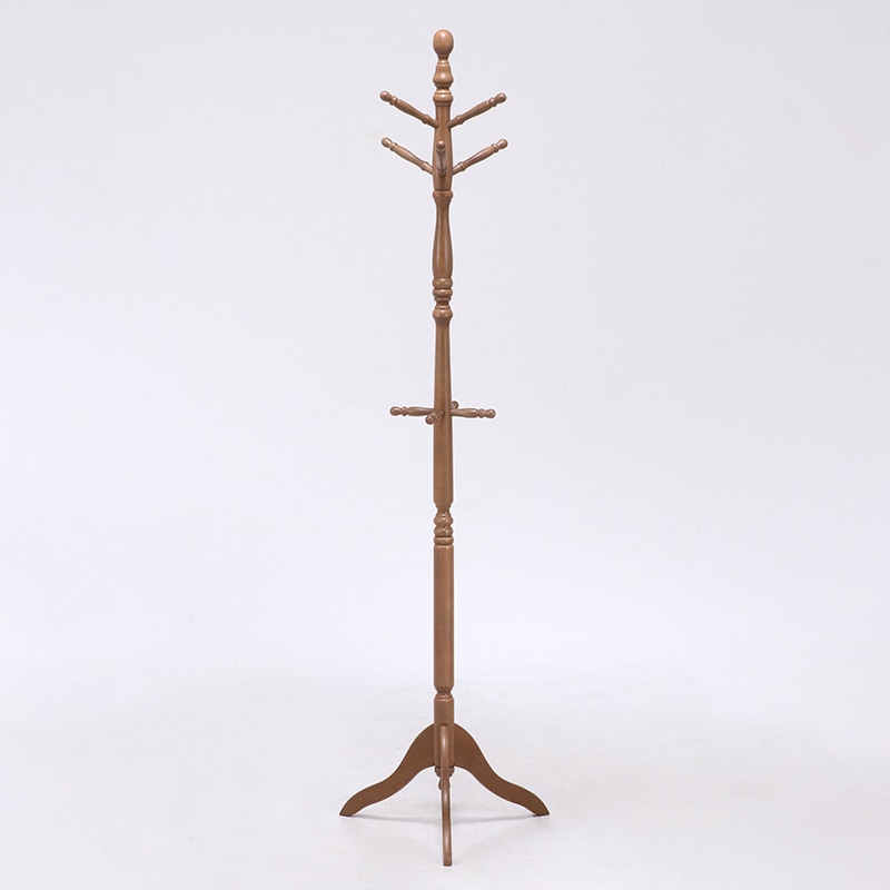 不二貿易 アンティークコートハンガー ダークブラウン GV-6100DBR 1個(ご注文単位6個)【直送品】