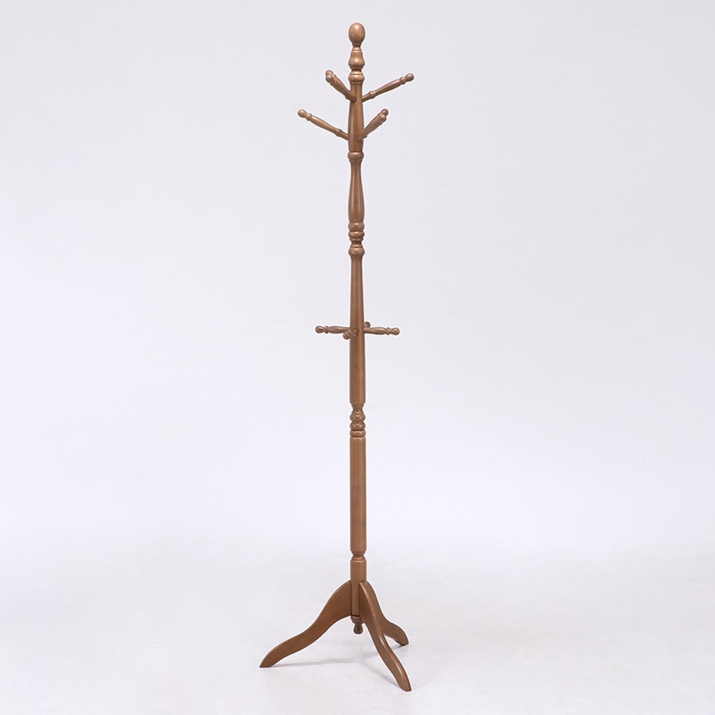 不二貿易 アンティークコートハンガー ダークブラウン GV-6100DBR 1個(ご注文単位6個)【直送品】