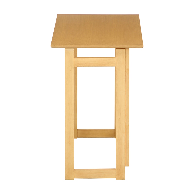 不二貿易 フォールディングテーブル ミラン ナチュラル 1台（ご注文単位1台）【直送品】