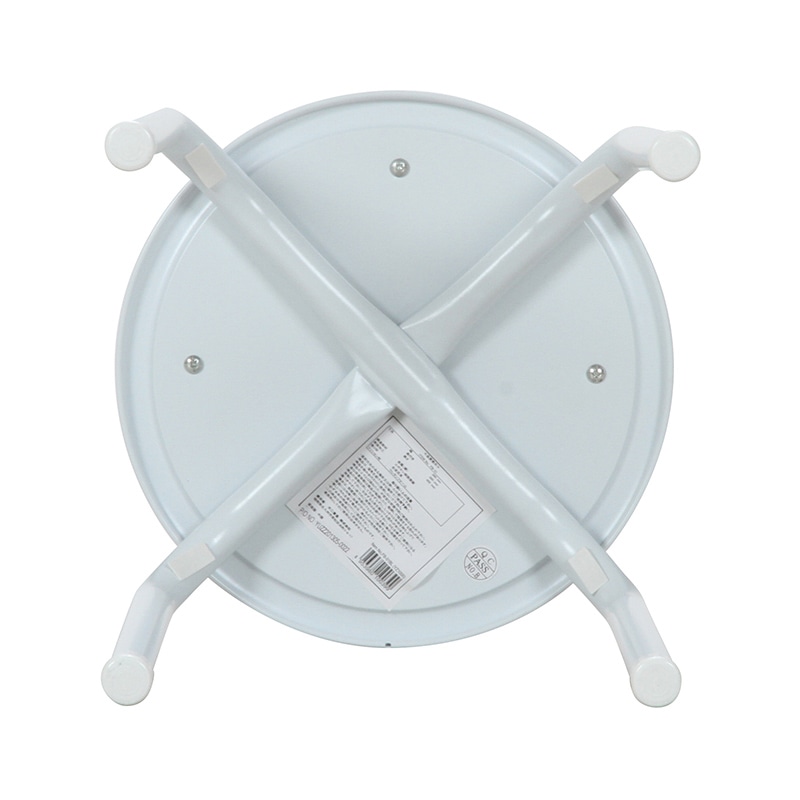 不二貿易 ラウンドスツール ブルー FB-01/10 1台（ご注文単位12台）【直送品】