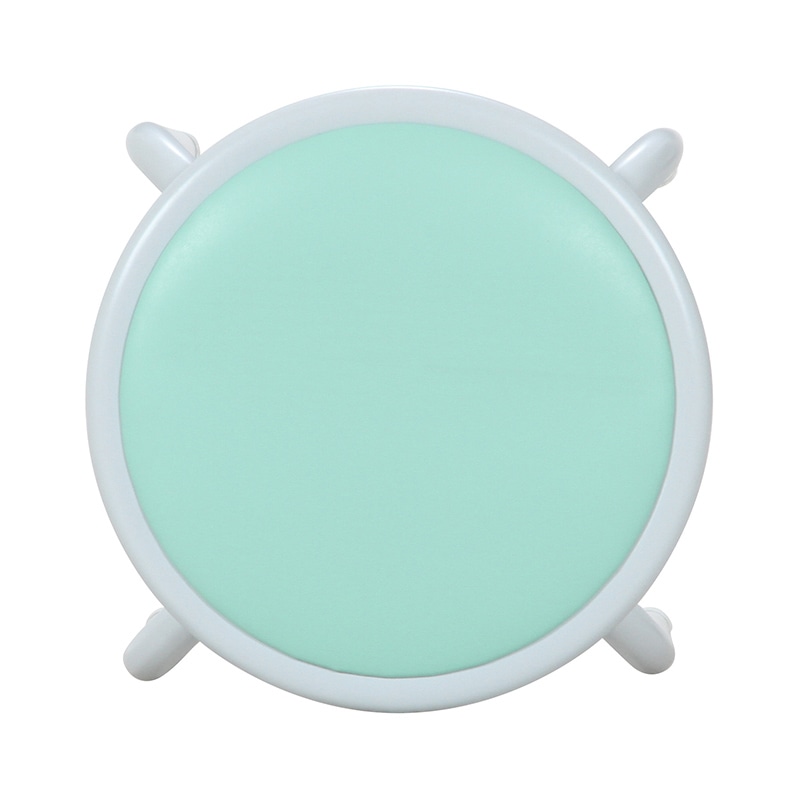 不二貿易 ラウンドスツール エメラルドグリーン FB-01/10 1台（ご注文単位12台）【直送品】