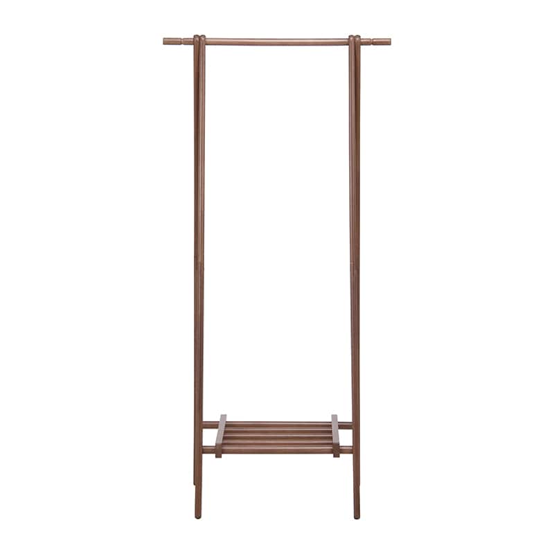 不二貿易 木製ハンガー ジョイント 75cm幅 ブラウン 1個(ご注文単位3個)【直送品】